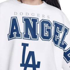Los Angeles Dodgers G-III 4Her by Carl Banks Women's Bleachers Cropped Pullover Sweatshirt | MLB US