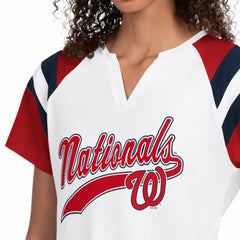 Washington Nationals Starter Women's Game On Notch Neck T-Shirt | MLB US
