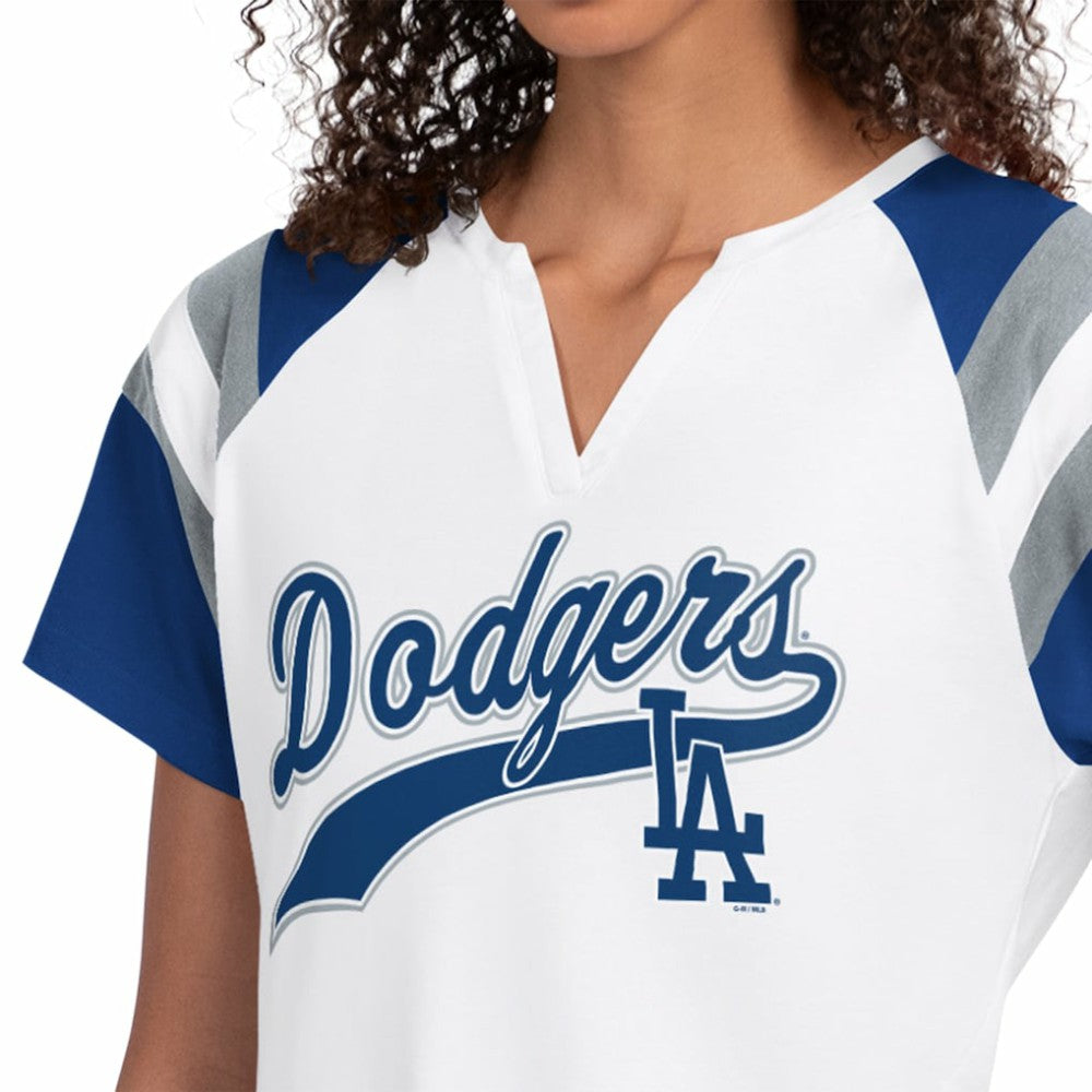 Los Angeles Dodgers Starter Women's Game On Notch Neck T-Shirt | MLB Sale