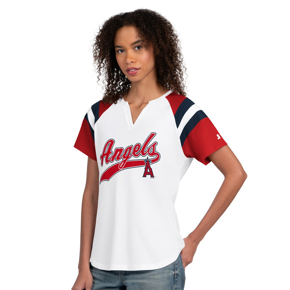 Los Angeles Angels Starter Women's Game On Notch Neck T-Shirt | MLB Sale