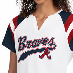 Atlanta Braves Starter Women's Game On Notch Neck T-Shirt | MLB Sale