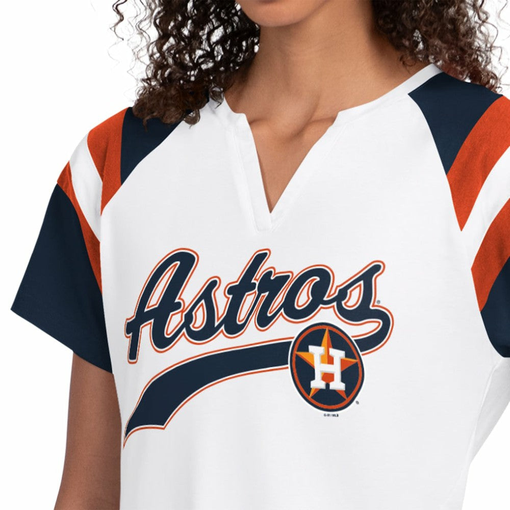 Houston Astros Starter Women's Game On Notch Neck T-Shirt | MLB Shop