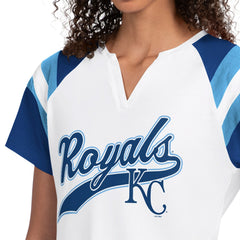 Kansas City Royals Starter Women's Game On Notch Neck T-Shirt | MLB On Sale