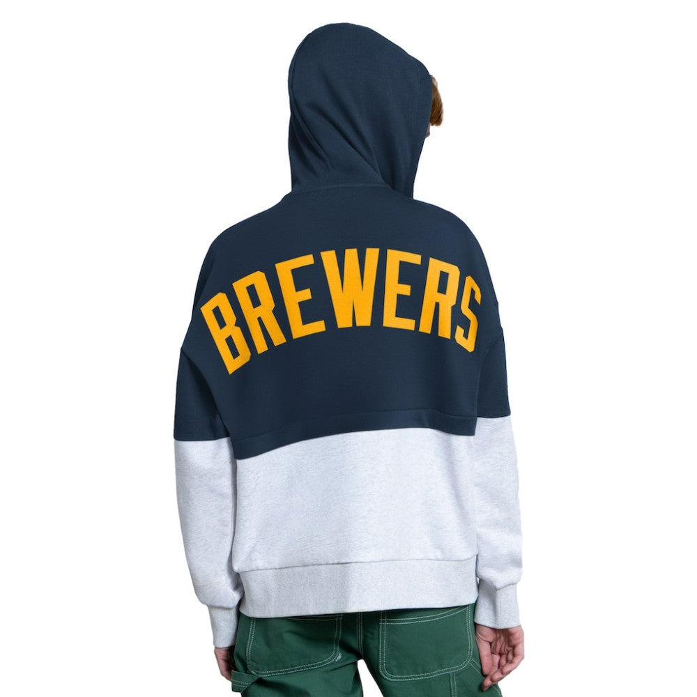 Milwaukee Brewers Starter Women's Wishbone Full-Zip Hoodie | MLB Shop