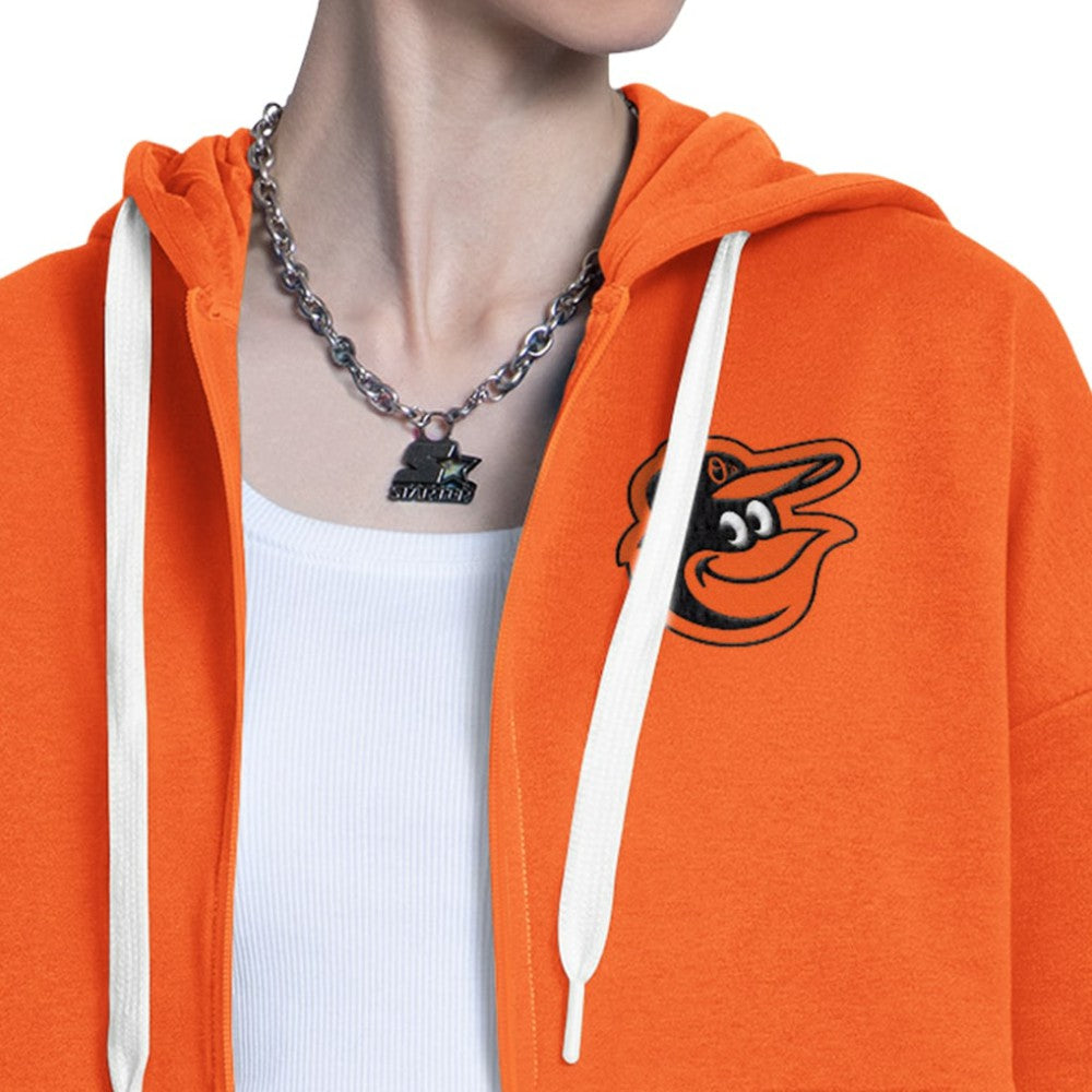 Baltimore Orioles Starter Women's Wishbone Full-Zip Hoodie | MLB Near me
