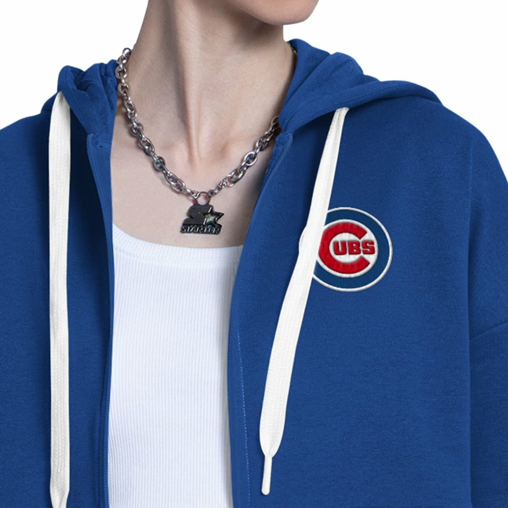 Chicago Cubs Starter Women's Wishbone Full-Zip Hoodie | MLB US