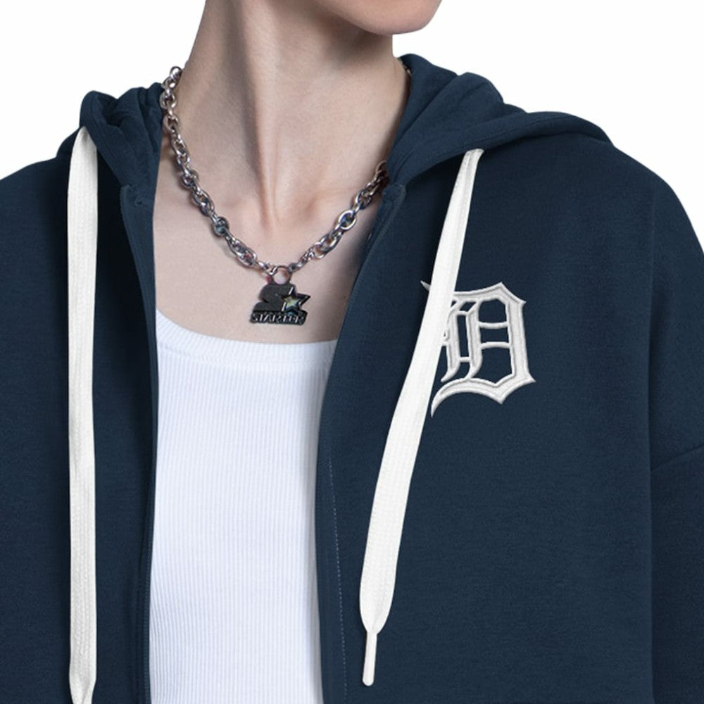 Detroit Tigers Starter Women's Wishbone Full-Zip Hoodie | MLB Outlet