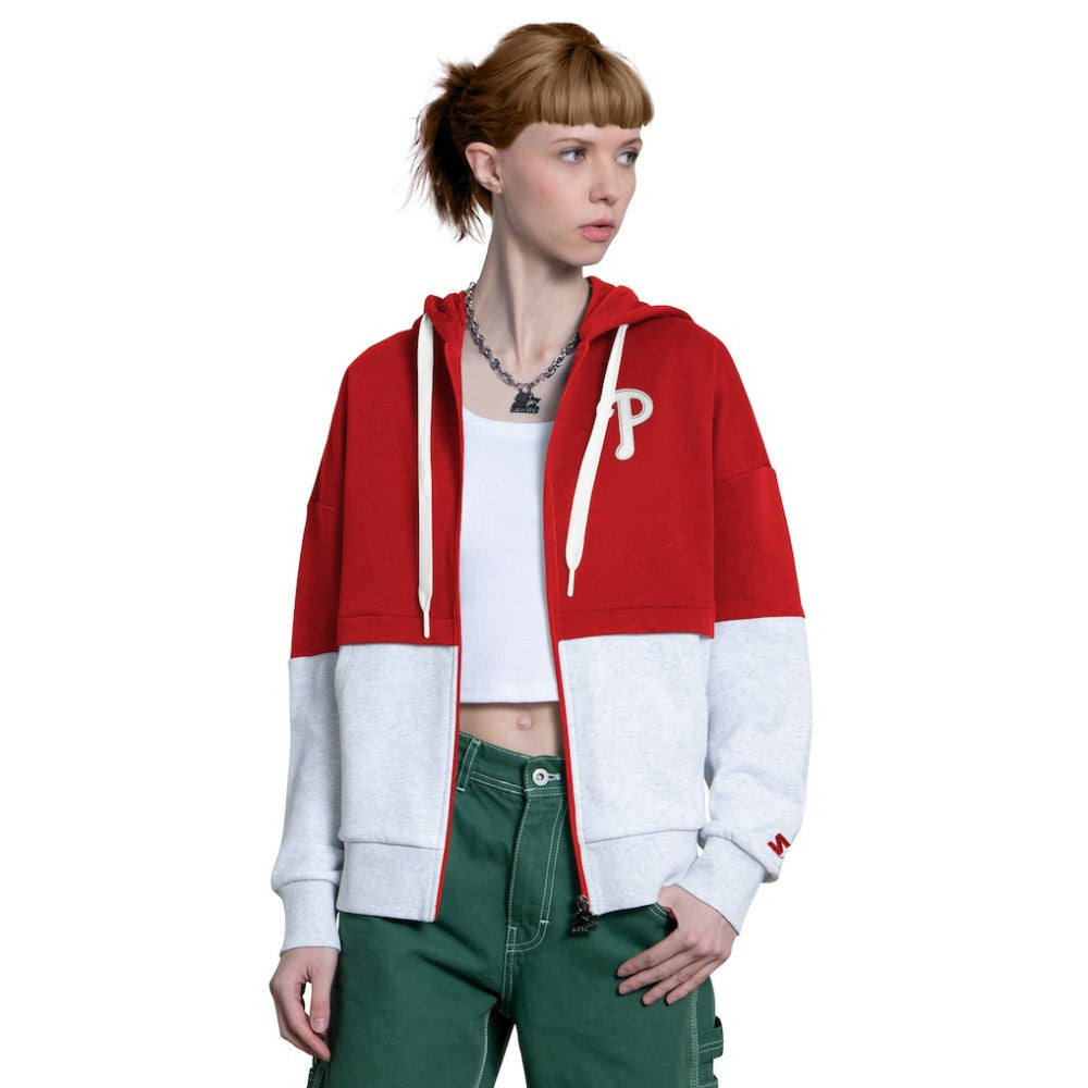 Philadelphia Phillies Starter Women's Wishbone Full-Zip Hoodie | MLB US