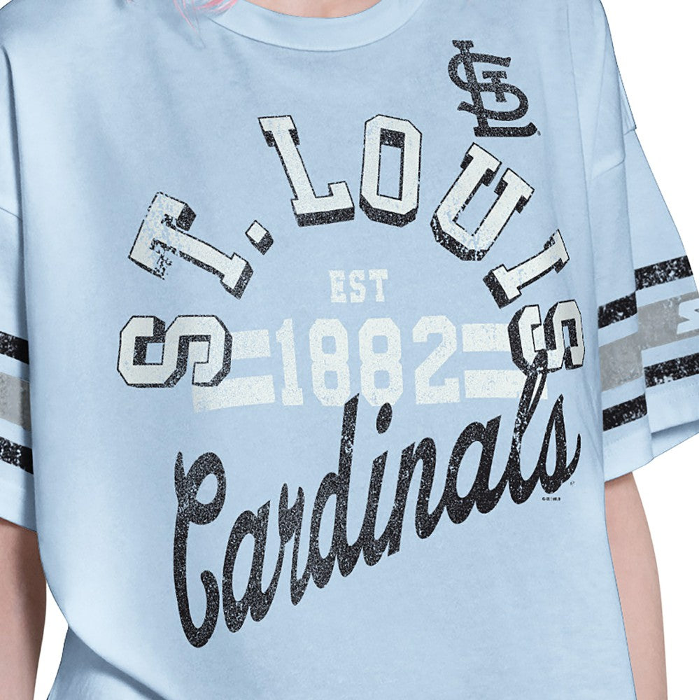 St. Louis Cardinals Starter Women's Cropped Hurry Up Offense T-Shirt | MLB Near me