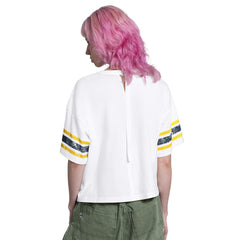Milwaukee Brewers Starter Women's Cropped Hurry Up Offense T-Shirt | MLB Discount
