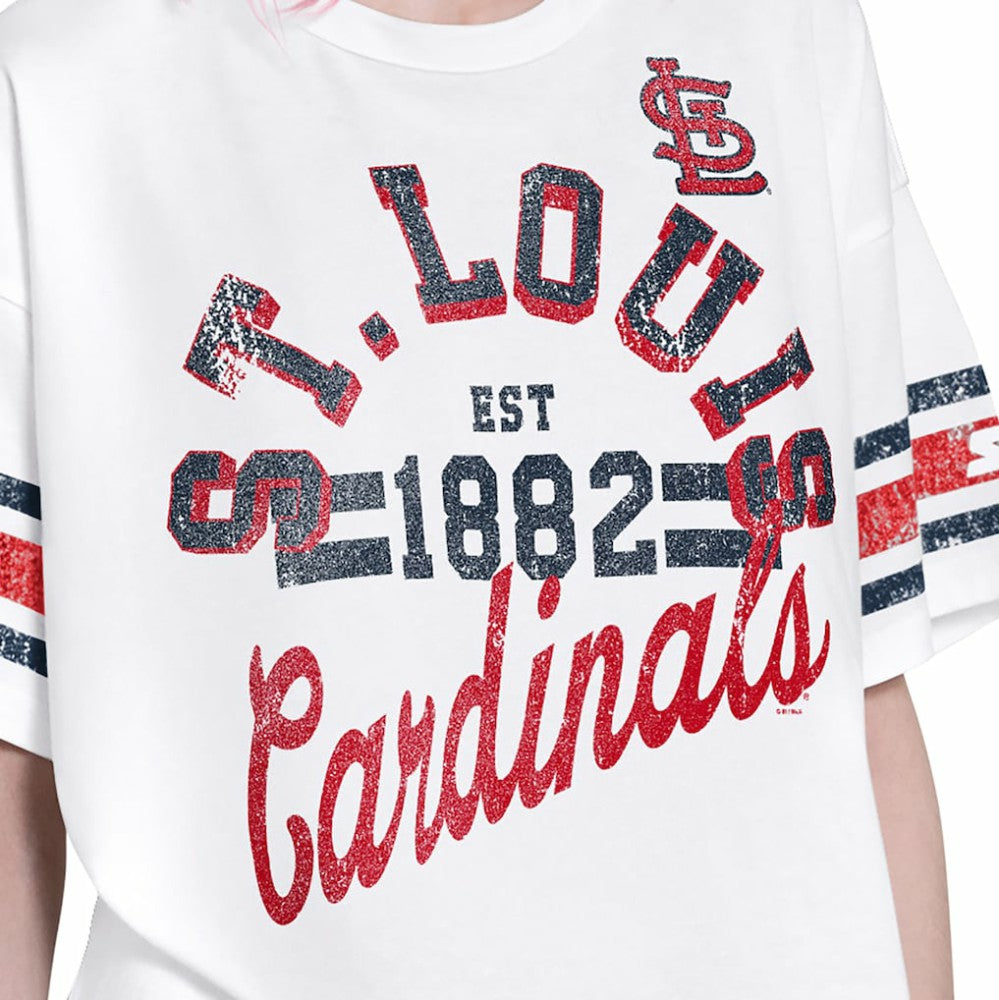 St. Louis Cardinals Starter Women's Cropped Hurry Up Offense T-Shirt | MLB Near me