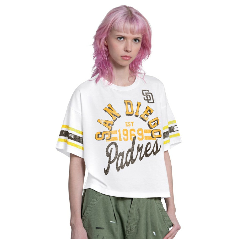 San Diego Padres Starter Women's Cropped Hurry Up Offense T-Shirt | MLB Online