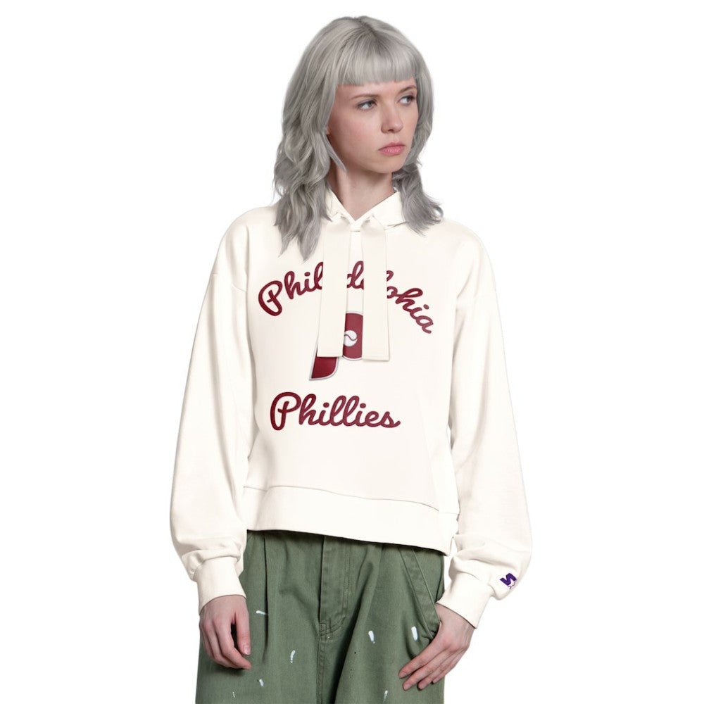 Philadelphia Phillies Starter Women's Baseline Hoodie Sweatshirt | MLB Outlet