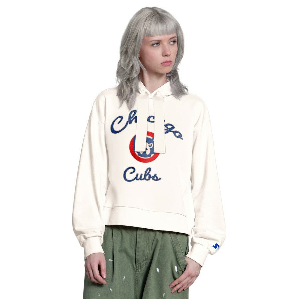 Chicago Cubs Starter Women's Baseline Hoodie Sweatshirt | MLB New