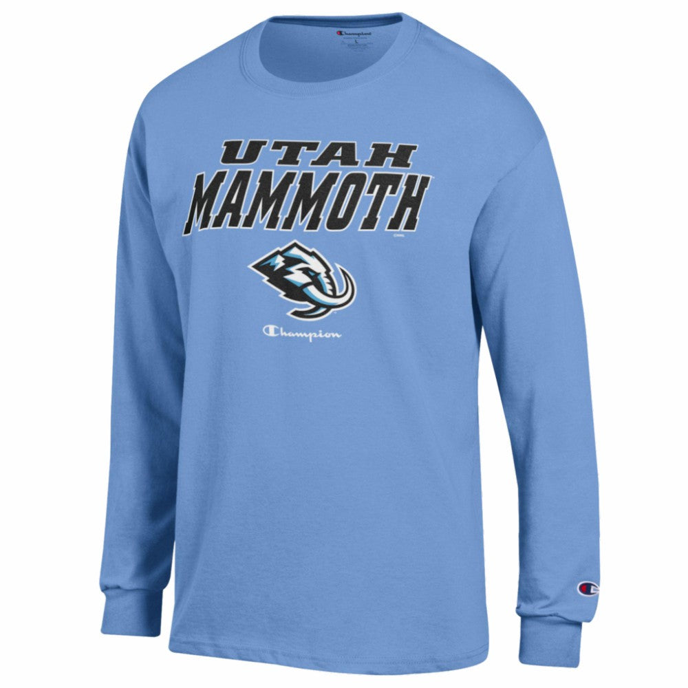 Utah Mammoth Champion Jersey Long Sleeve T-Shirt Sale