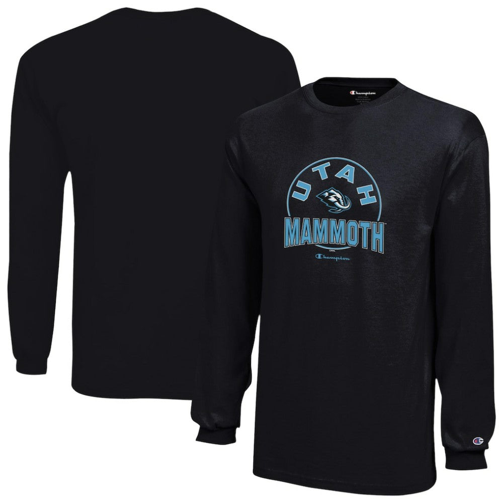Utah Mammoth Champion Youth Jersey Long Sleeve T-Shirt For Sale