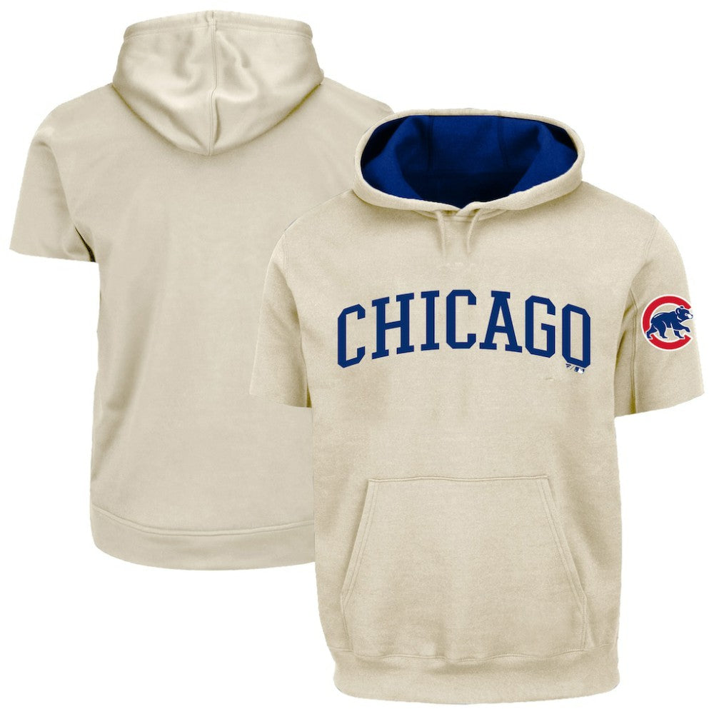 Chicago Cubs Profile Big & Tall Contrast Short Sleeve Hoodie | MLB Discount