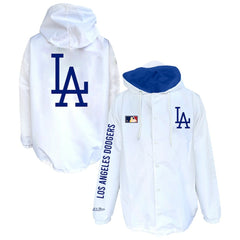 Los Angeles Dodgers Mitchell & Ness Big & Tall Full-Snap Hooded Jacket | MLB Online