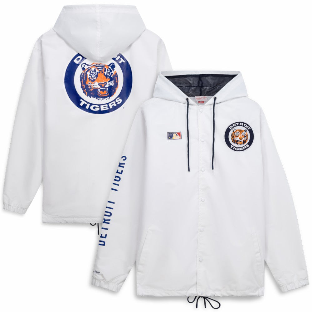 Detroit Tigers Mitchell & Ness Big & Tall Full-Snap Hooded Jacket | MLB New