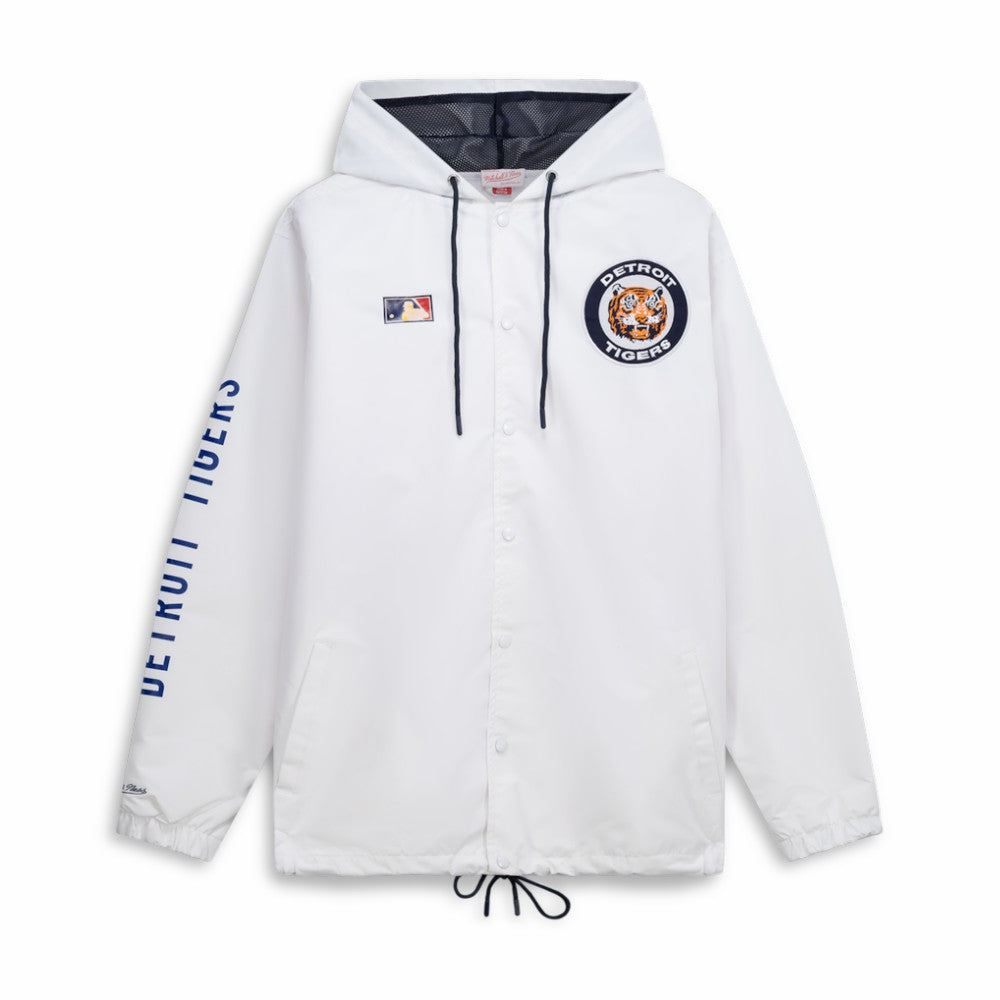Detroit Tigers Mitchell & Ness Big & Tall Full-Snap Hooded Jacket | MLB New