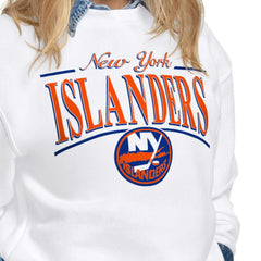 New York Islanders Starter Women's Arch Stripe Fleece Sweatshirt Sale