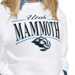 Utah Mammoth Starter Women's Arch Stripe Fleece Sweatshirt Online