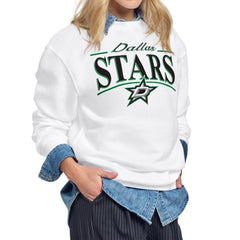 Dallas Stars Starter Women's Arch Stripe Fleece Sweatshirt Online