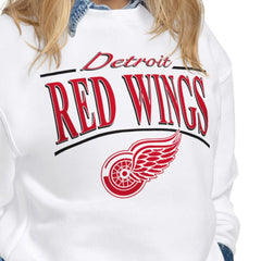 Detroit Red Wings Starter Women's Arch Stripe Fleece Sweatshirt Sale