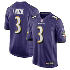 Baltimore Ravens Nike Chidobe Awuzie  Team Game Jersey