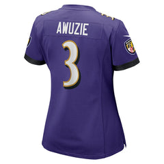 Baltimore Ravens Nike Chidobe Awuzie  Women's Team Game Jersey