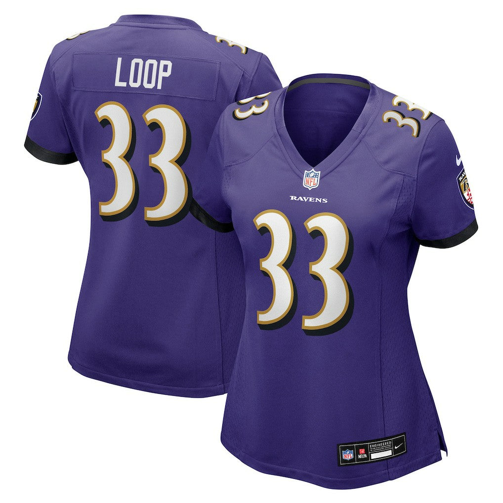 Baltimore Ravens Nike Tyler Loop  Women's Team Game Jersey