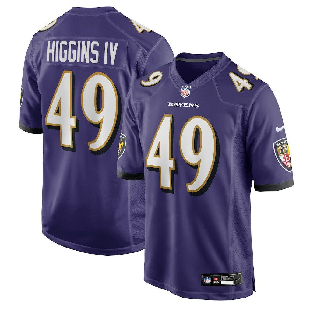 Baltimore Ravens Nike Jay Higgins IV  Team Game Jersey