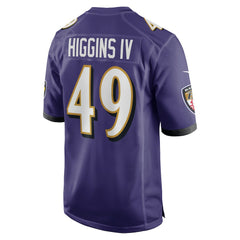 Baltimore Ravens Nike Jay Higgins IV  Team Game Jersey
