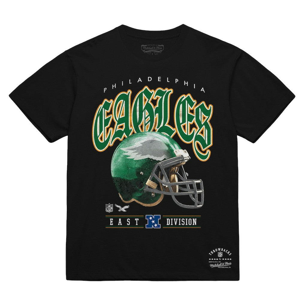 Philadelphia Eagles Mitchell & Ness Unisex Classic Helmet T-Shirt