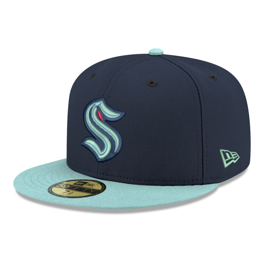 Seattle Kraken New Era Core Logo Two-Tone 59FIFTY Fitted Hat On Sale
