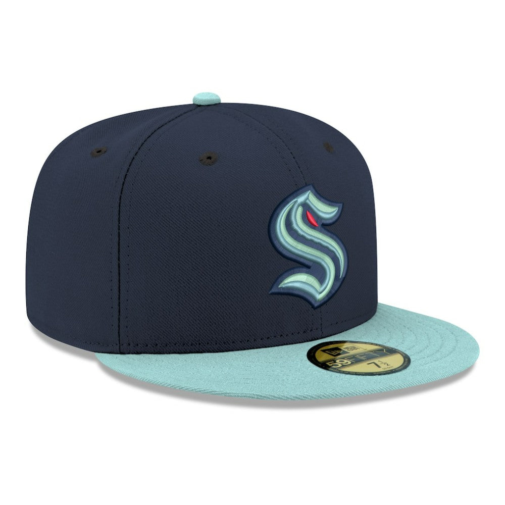 Seattle Kraken New Era Core Logo Two-Tone 59FIFTY Fitted Hat On Sale