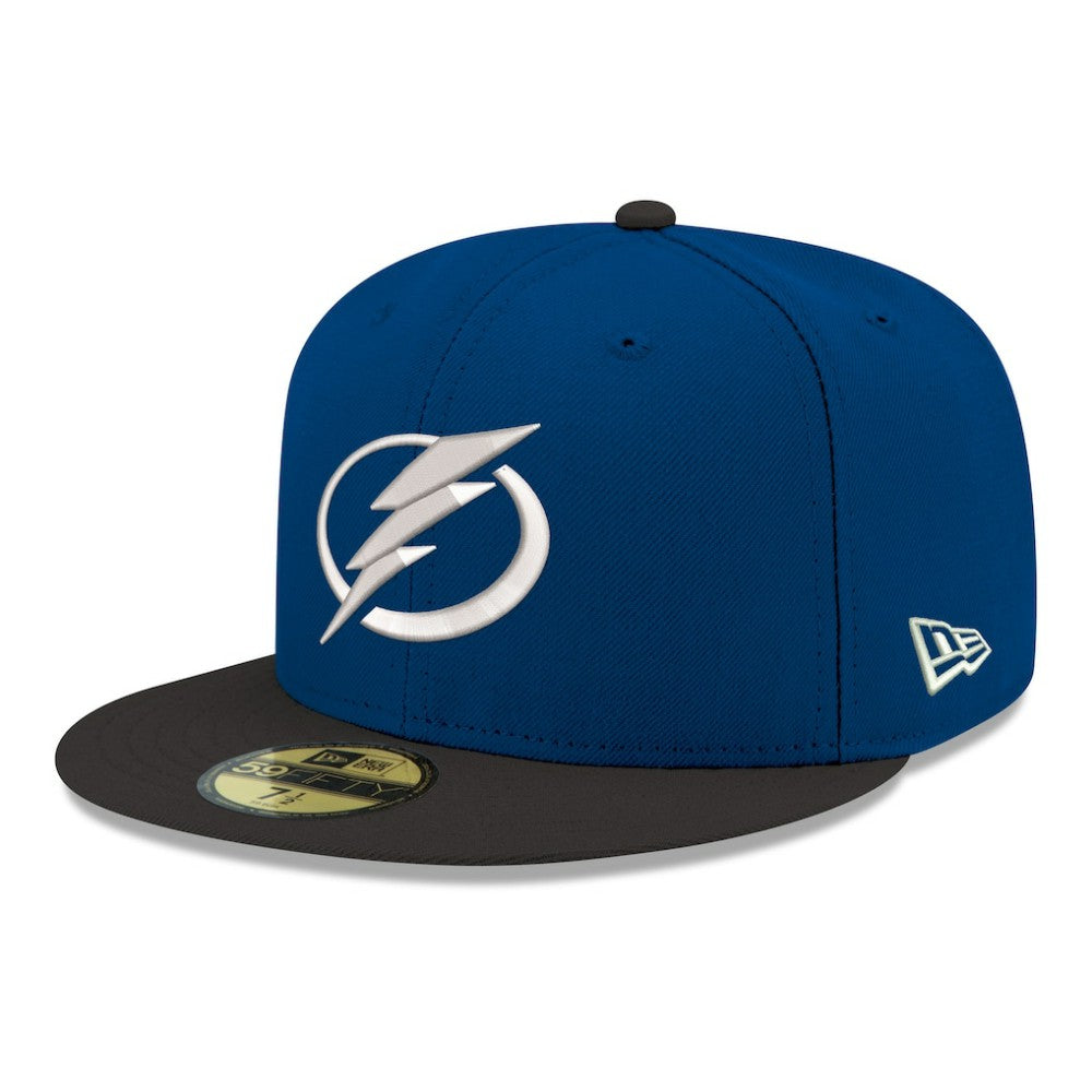 Tampa Bay Lightning New Era Core Logo Two-Tone 59FIFTY Fitted Hat On Sale