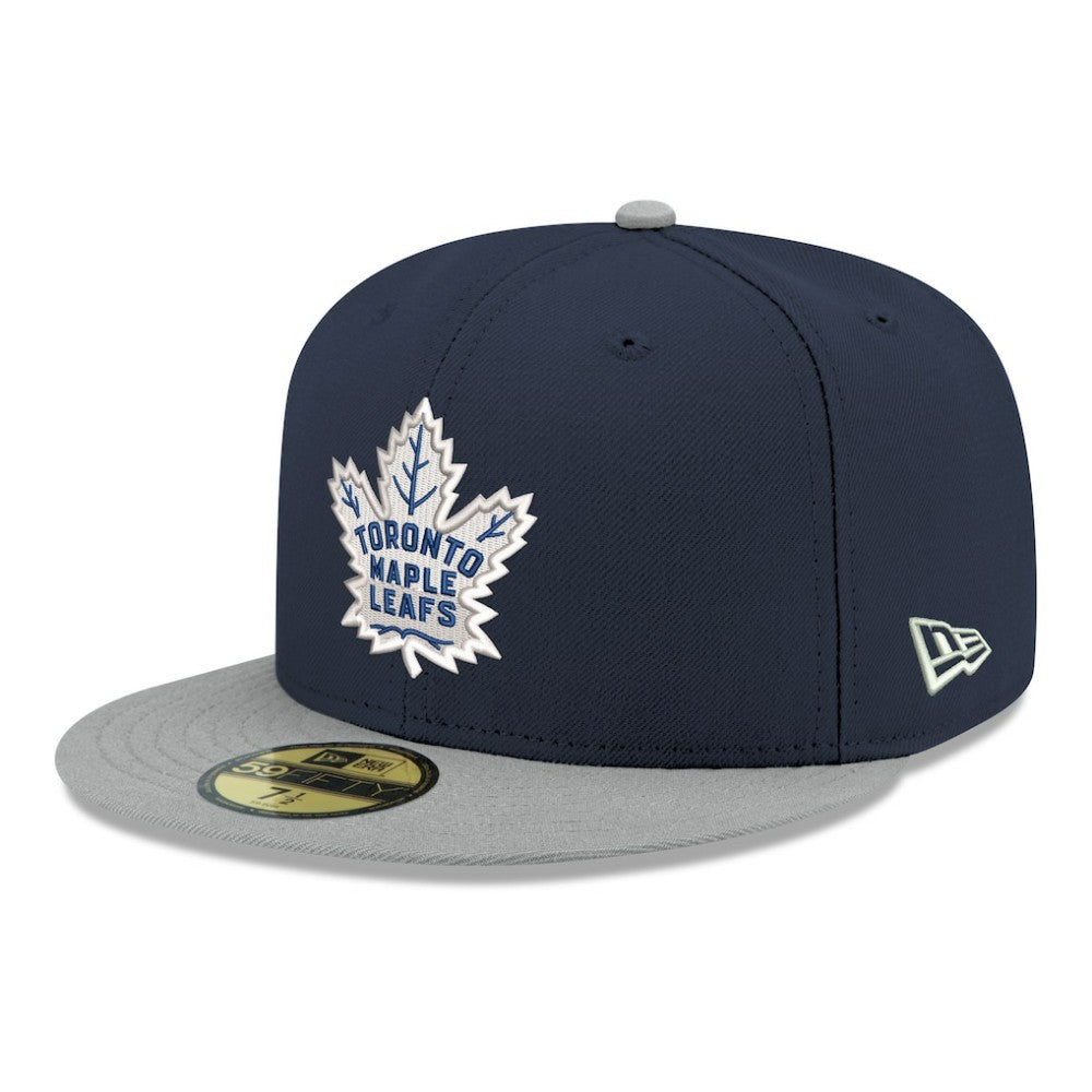 Toronto Maple Leafs New Era Core Logo Two-Tone 59FIFTY Fitted Hat Discount