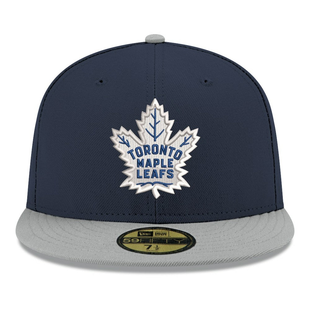 Toronto Maple Leafs New Era Core Logo Two-Tone 59FIFTY Fitted Hat Discount