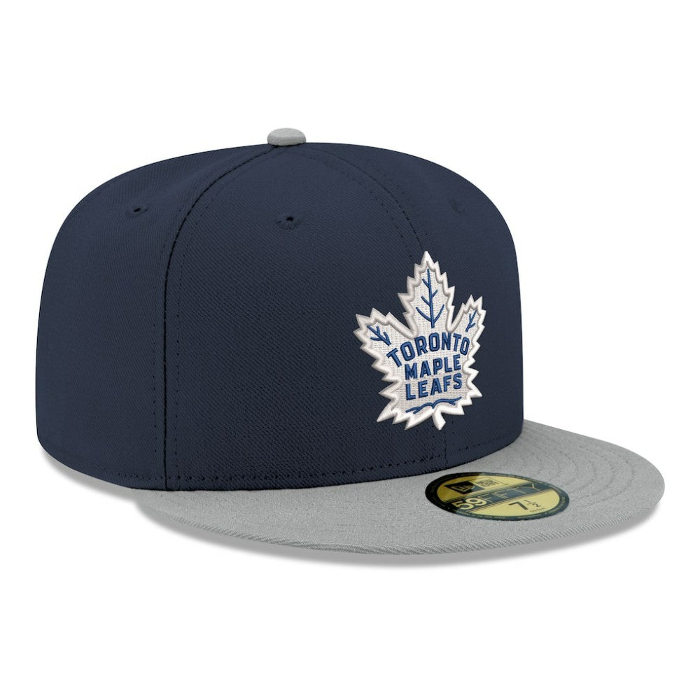 Toronto Maple Leafs New Era Core Logo Two-Tone 59FIFTY Fitted Hat Discount