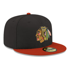 Chicago Blackhawks New Era Core Logo Two-Tone 59FIFTY Fitted Hat On Sale