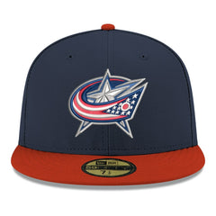 Columbus Blue Jackets New Era Core Logo Two-Tone 59FIFTY Fitted Hat For Sale