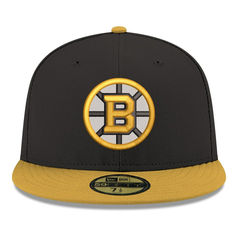 Boston Bruins New Era Core Logo Two-Tone 59FIFTY Fitted Hat Outlet