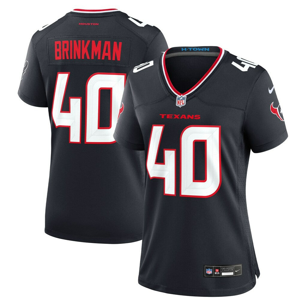 Houston Texans Nike Austin Brinkman  Women's Team Game Jersey