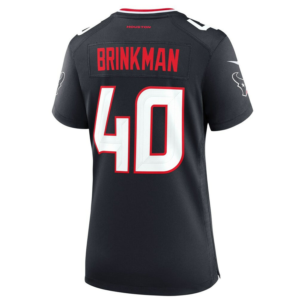 Houston Texans Nike Austin Brinkman  Women's Team Game Jersey