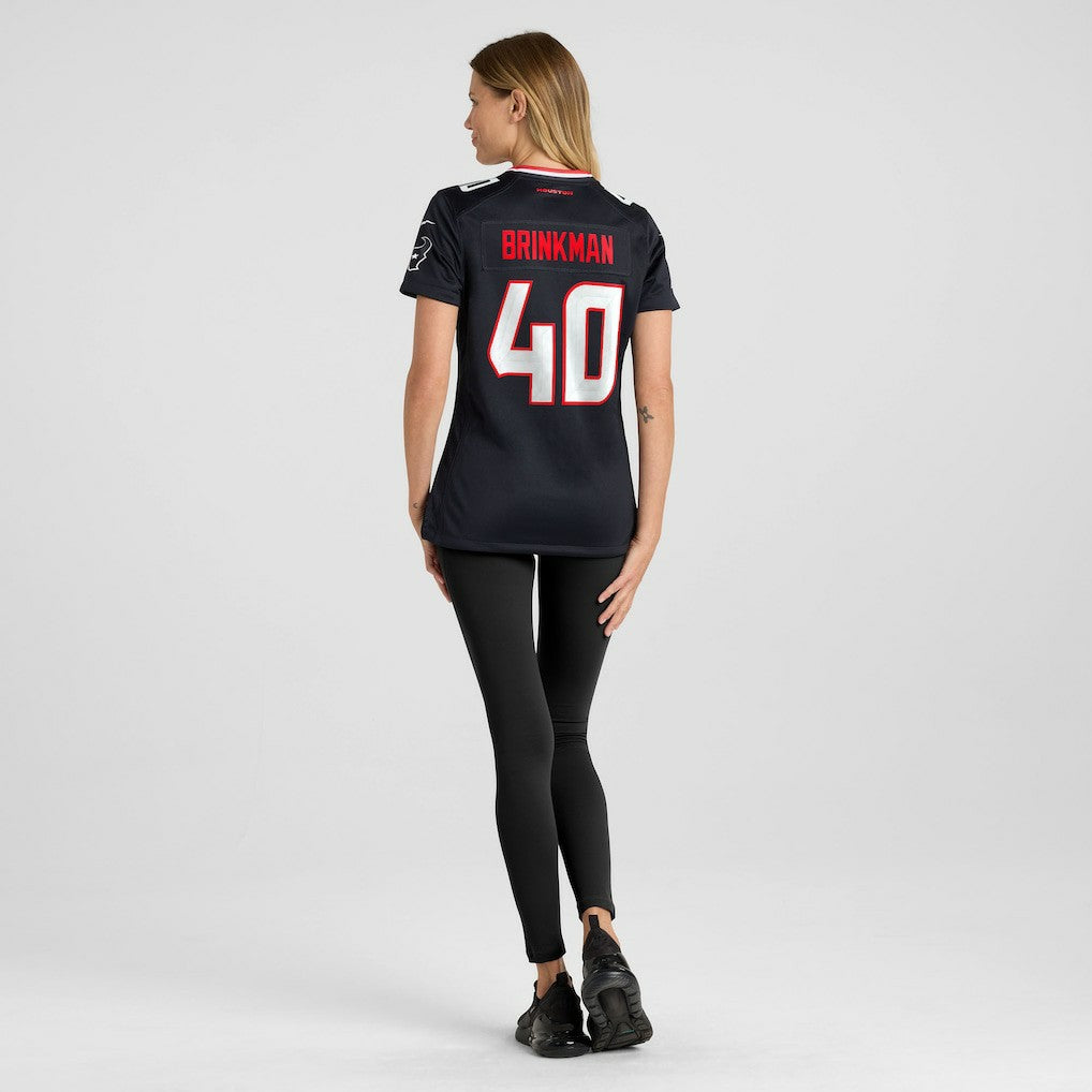 Houston Texans Nike Austin Brinkman  Women's Team Game Jersey