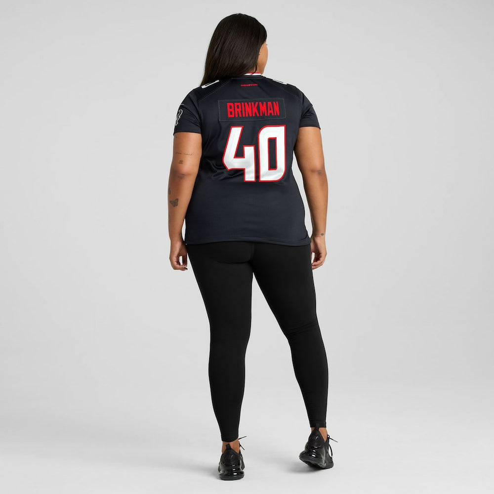 Houston Texans Nike Austin Brinkman  Women's Team Game Jersey