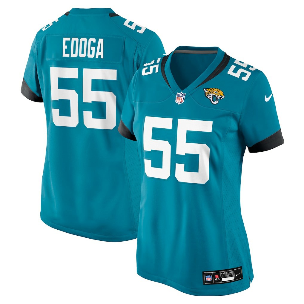 Jacksonville Jaguars Nike Chuma Edoga  Women's Team Game Jersey