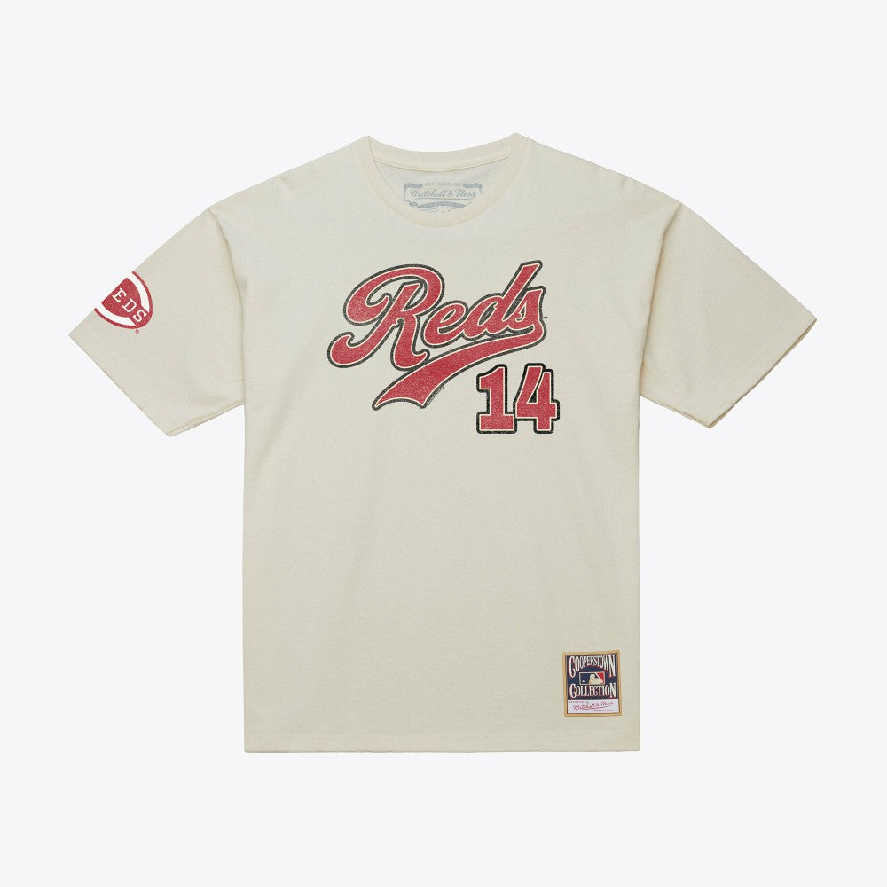 Pete Rose Cincinnati Reds Mitchell & Ness Cooperstown Collection Throwback Name & Number T-Shirt | MLB US