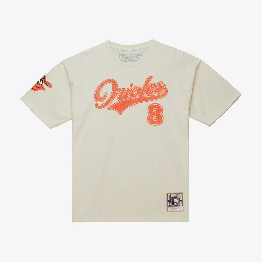Cal Ripken Jr. Baltimore Orioles Mitchell & Ness Cooperstown Collection Throwback Name & Number T-Shirt | MLB Online
